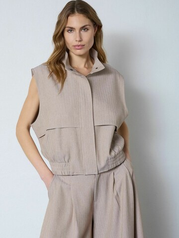 co'couture Vest ' MarloCC ' in Beige: Vorderseite