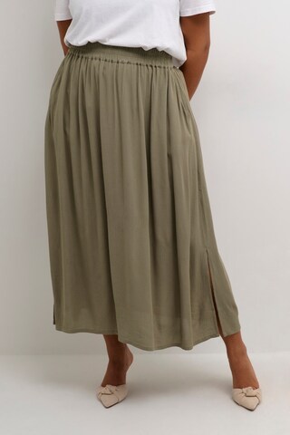 KAFFE CURVE Rok 'Saline' in Groen