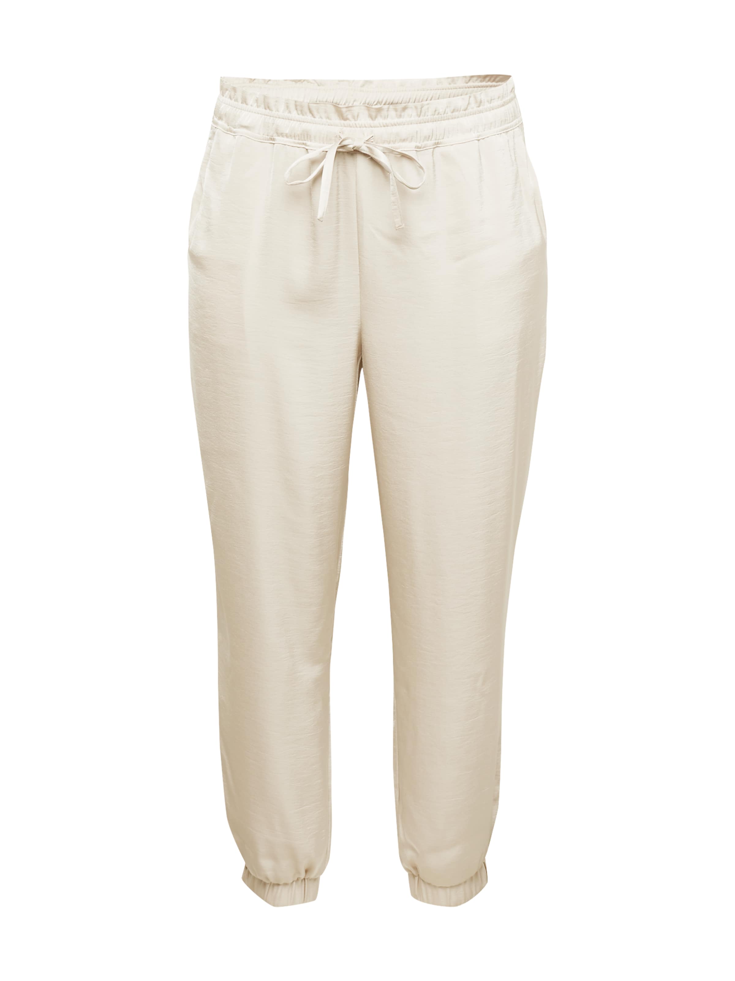 Vero Moda Curve Normalny krój Spodnie w kolorze beżowy: przód