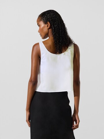 balts Karl Lagerfeld Bezvīļu Blūze