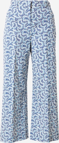 Weekend Max Mara Wide leg Παντελόνι με τσάκιση 'STEGOLA' σε μπλε: μπροστά