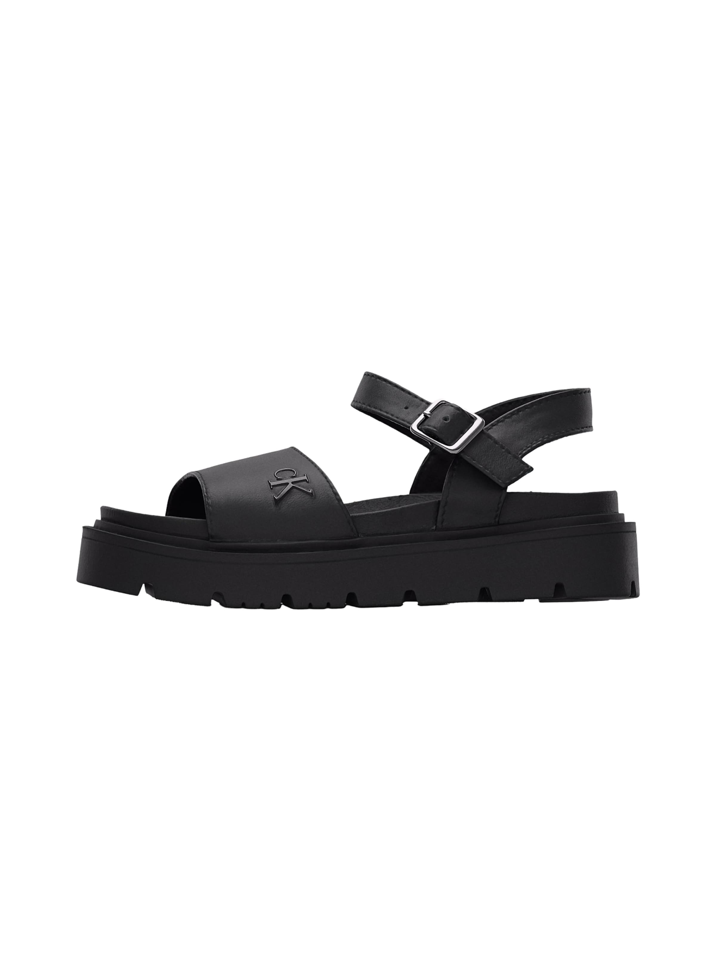 Sandales 'NINA' Calvin Klein Jeans en noir : devant