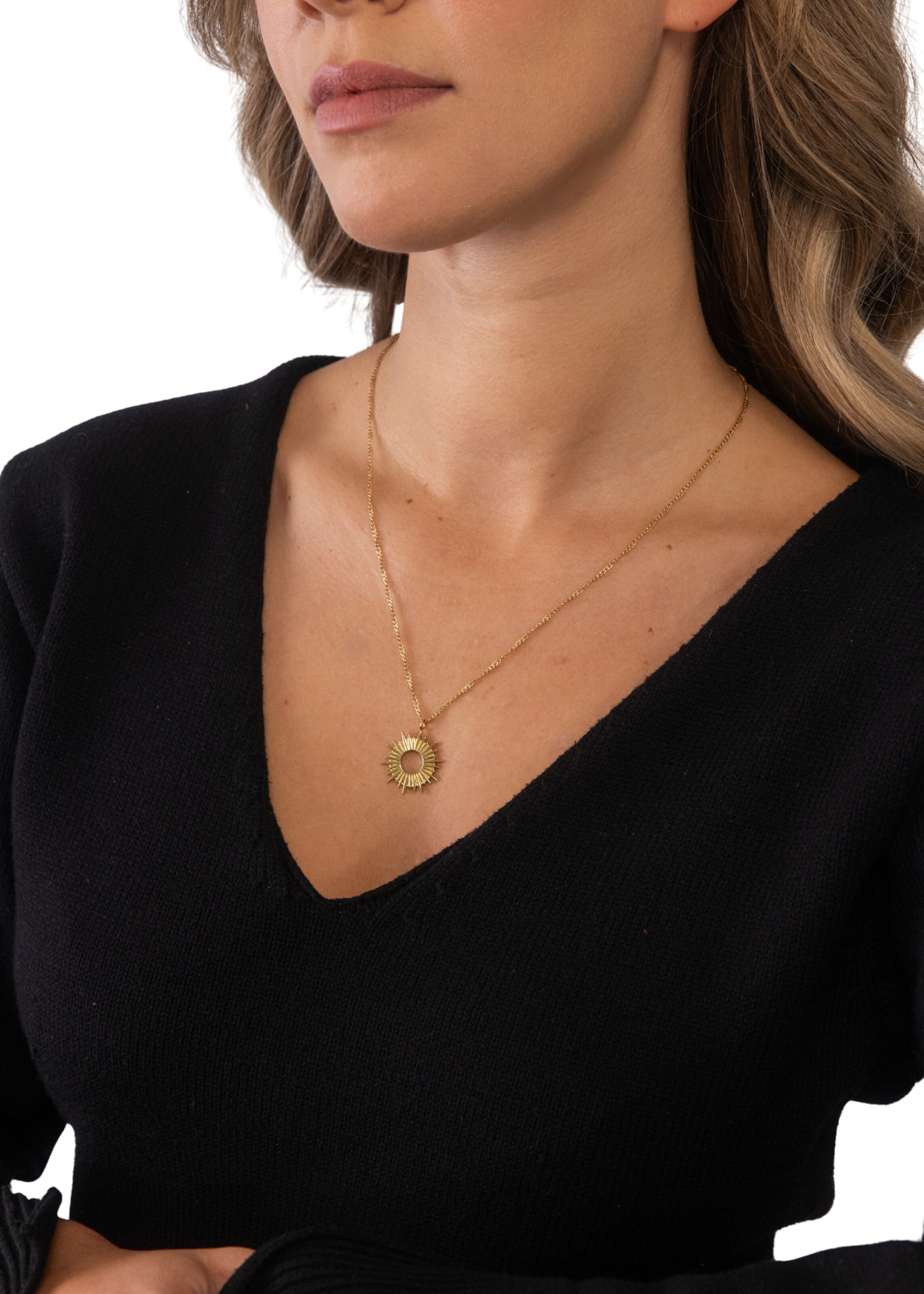 PURELEI Necklace 'Soleil' in Gold: front