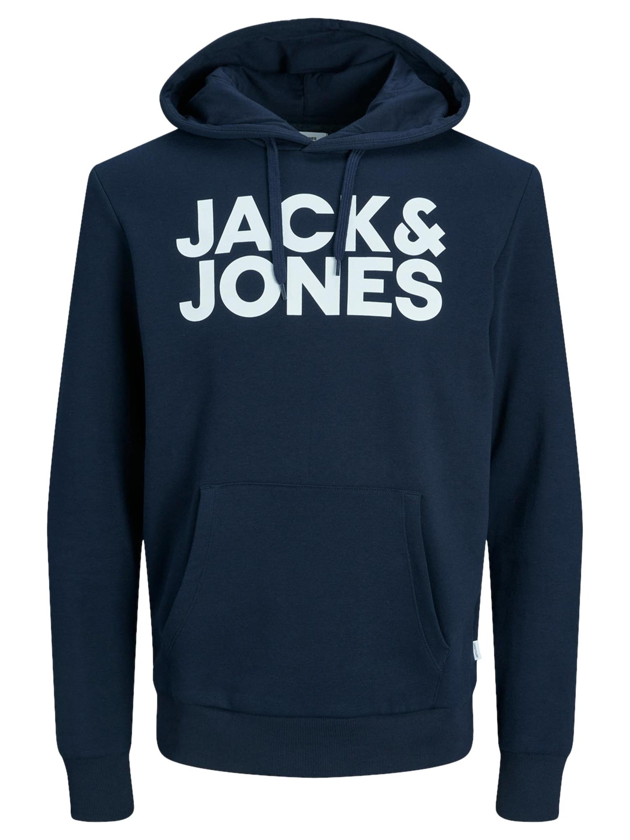 JACK & JONES Sweatshirt 'Corp' in Blue: front