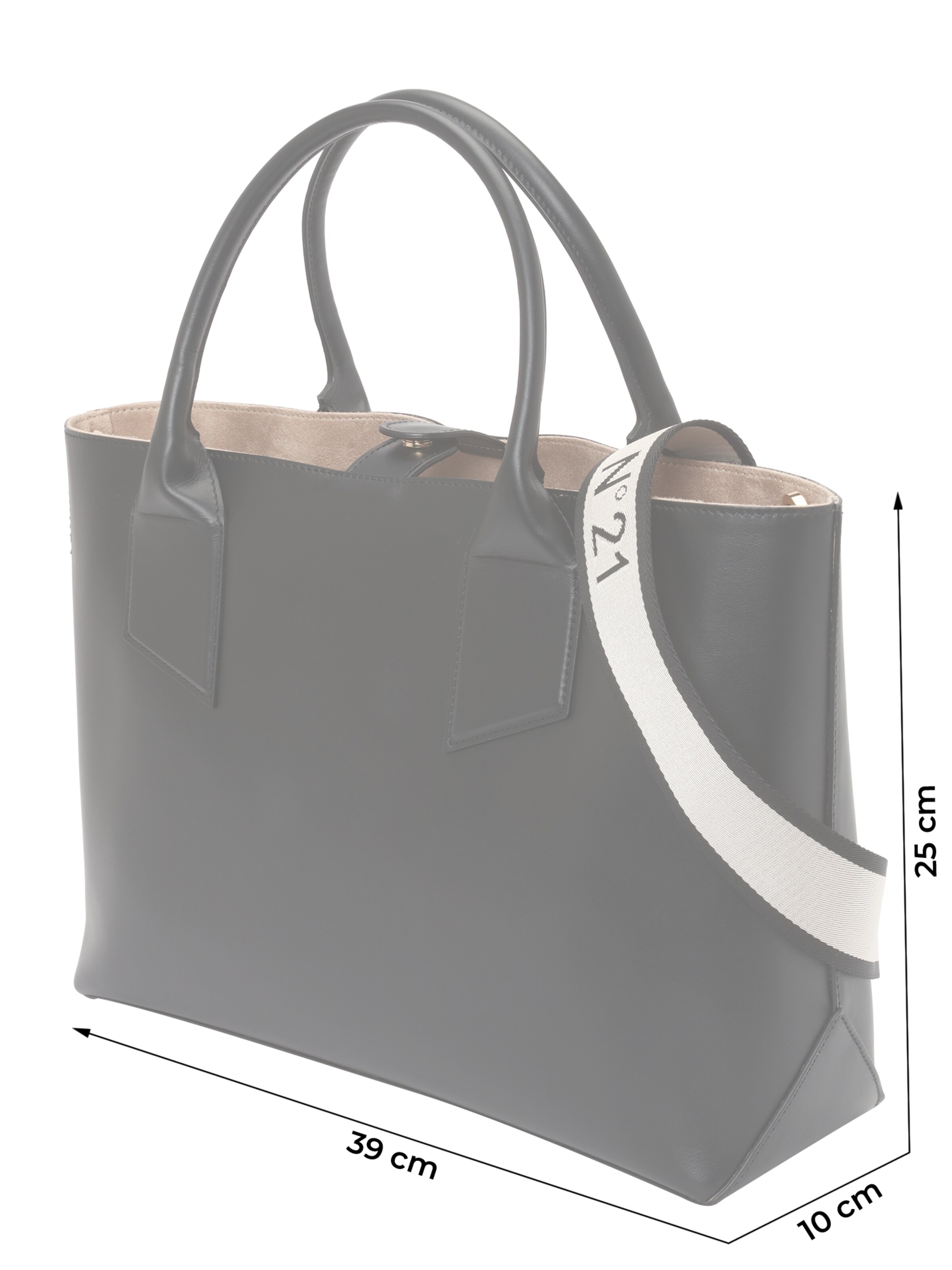 N°21 Torba shopper w kolorze czarny