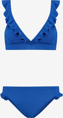 Shiwi Triangel Bikini 'BOBBY' in Blauw: voorkant