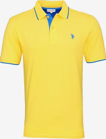 T-Shirt U.S. POLO ASSN. en jaune : devant