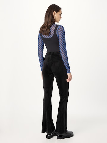 PIECES Flared Pants 'AMANDA' in Black