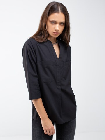 BIG STAR Blouse 'Ozta' in Zwart: voorkant