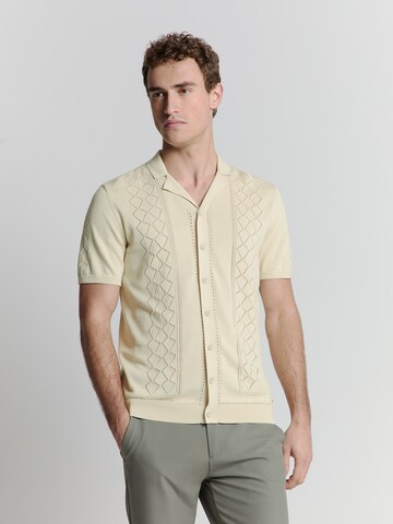 No Excess Shirt in Beige: front