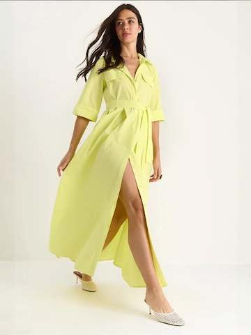 Robe-chemise Bianco Lucci en jaune