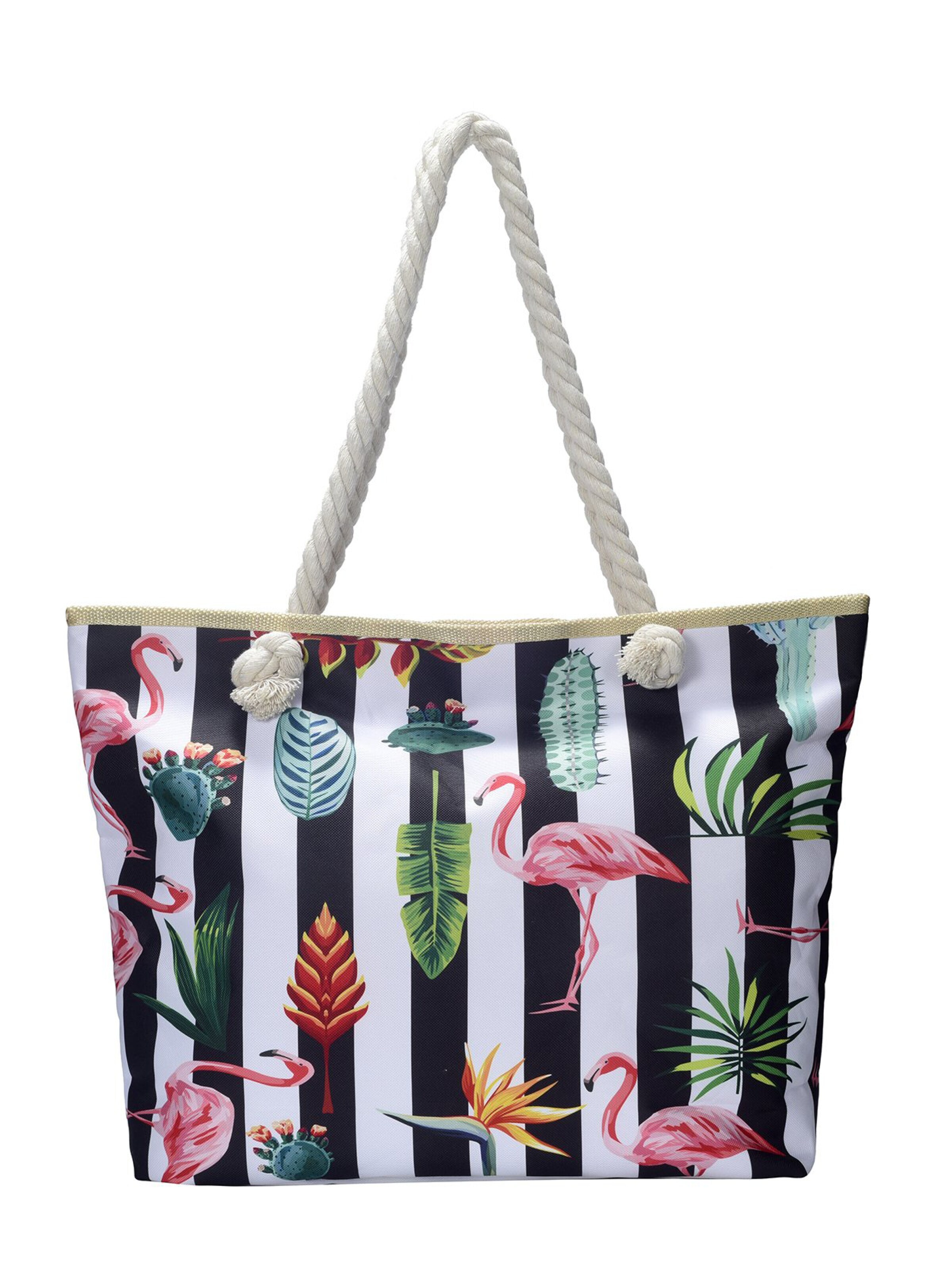 DonDon Beach Bag in White: front