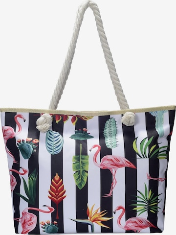 DonDon Beach Bag in White: front