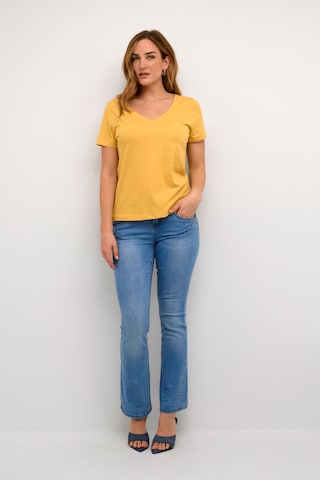 T-shirt 'Naia' Cream en jaune