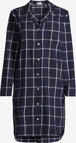SEIDENSTICKER Nachthemd 'Classic Flanell' in Blau: Vorderseite