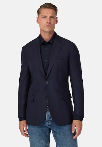 Boggi Milano Regular fit Business-colbert in Blauw: voorkant