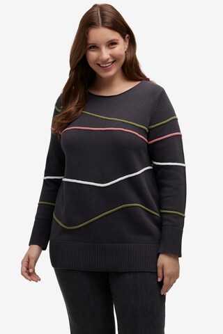 Ulla Popken Sweater in Blue: front