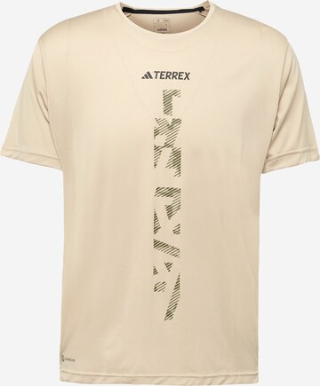 ADIDAS TERREX Funkční tričko 'Agravic' – béžová: přední strana