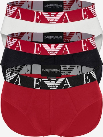 Slip di Emporio Armani in rosso: frontale