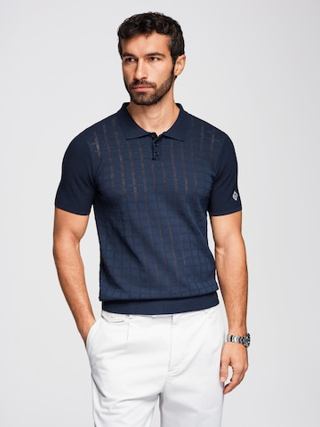 Ombre Shirt in Blauw: voorkant