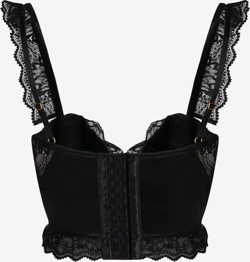 OW Collection - Corset 'ROSETTE' en negro