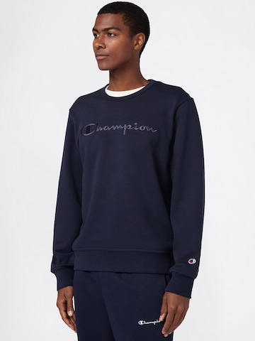 Sweat-shirt Champion Authentic Athletic Apparel en bleu : devant