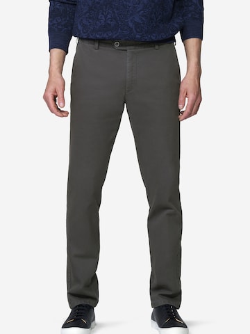 Regular Pantalon chino 'Oslo 2-3616' MEYER en gris : devant