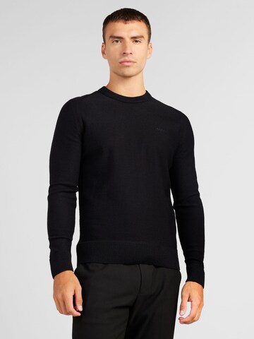 BOSS Sweater 'Avac' in Black: front