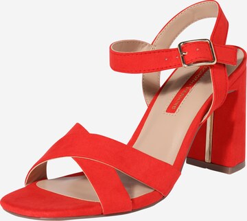 Dorothy Perkins Páskové sandály 'Selena' – červená: přední strana