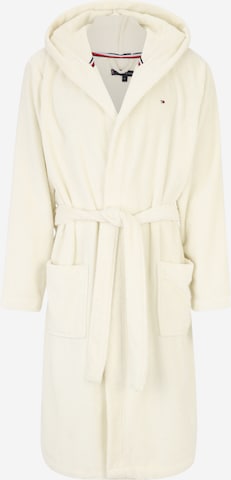 TOMMY HILFIGER Long Bathrobe in White: front