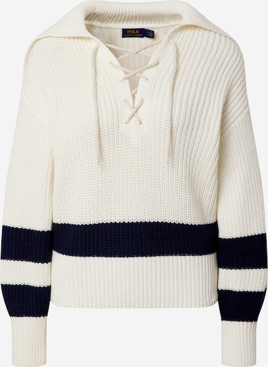 POLO RALPH LAUREN Sweatshirt i creme / navy, Produktvisning