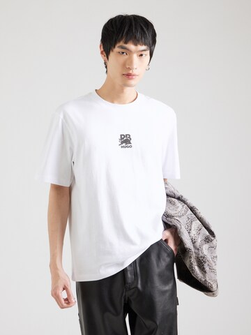 HUGO - Camiseta 'Deckies_RB' en blanco: frente