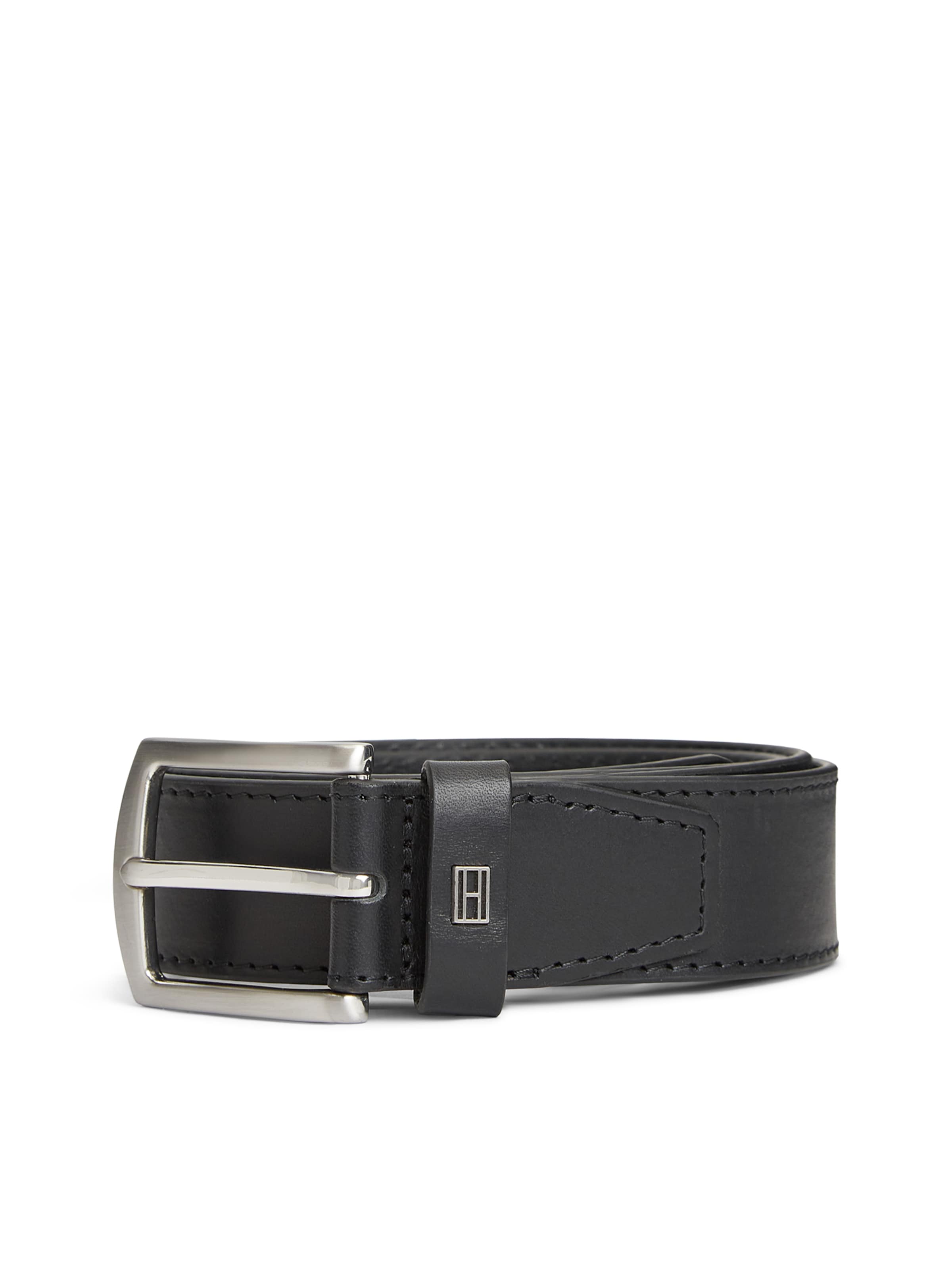 TOMMY HILFIGER Opasek 'DENTON 3.5' – černá: přední strana