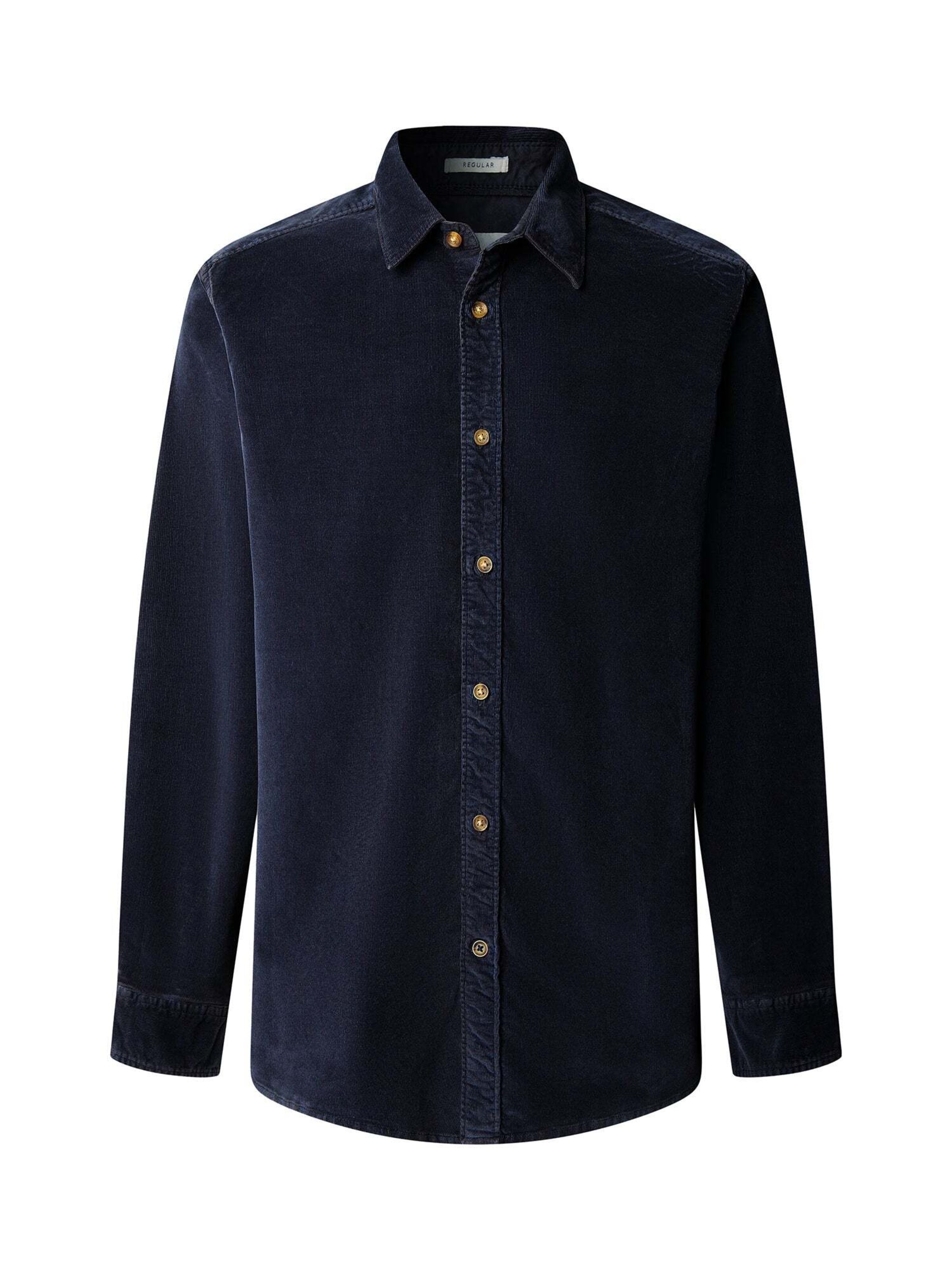Pepe Jeans - Ajuste regular Camisa 'RIVER' en azul: frente
