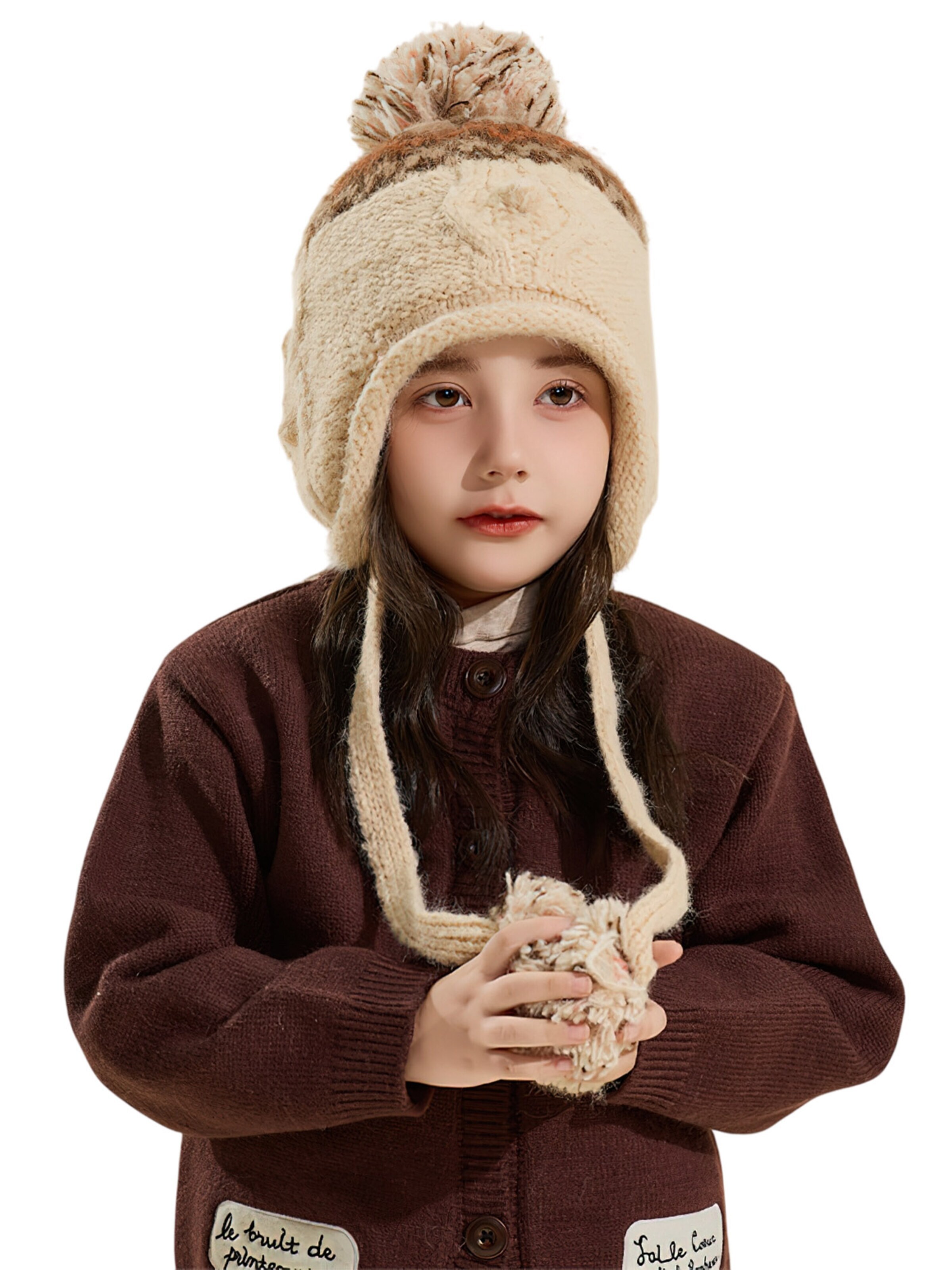 Magicshe Beanie in Beige: front