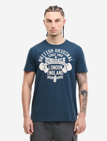 Maglietta 'Catterick' di LONSDALE in blu: frontale