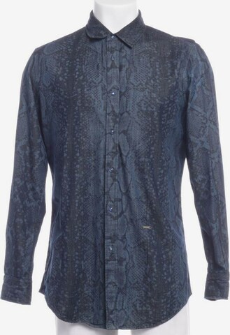 Just Cavalli Button Up Shirt in M in Blue: front