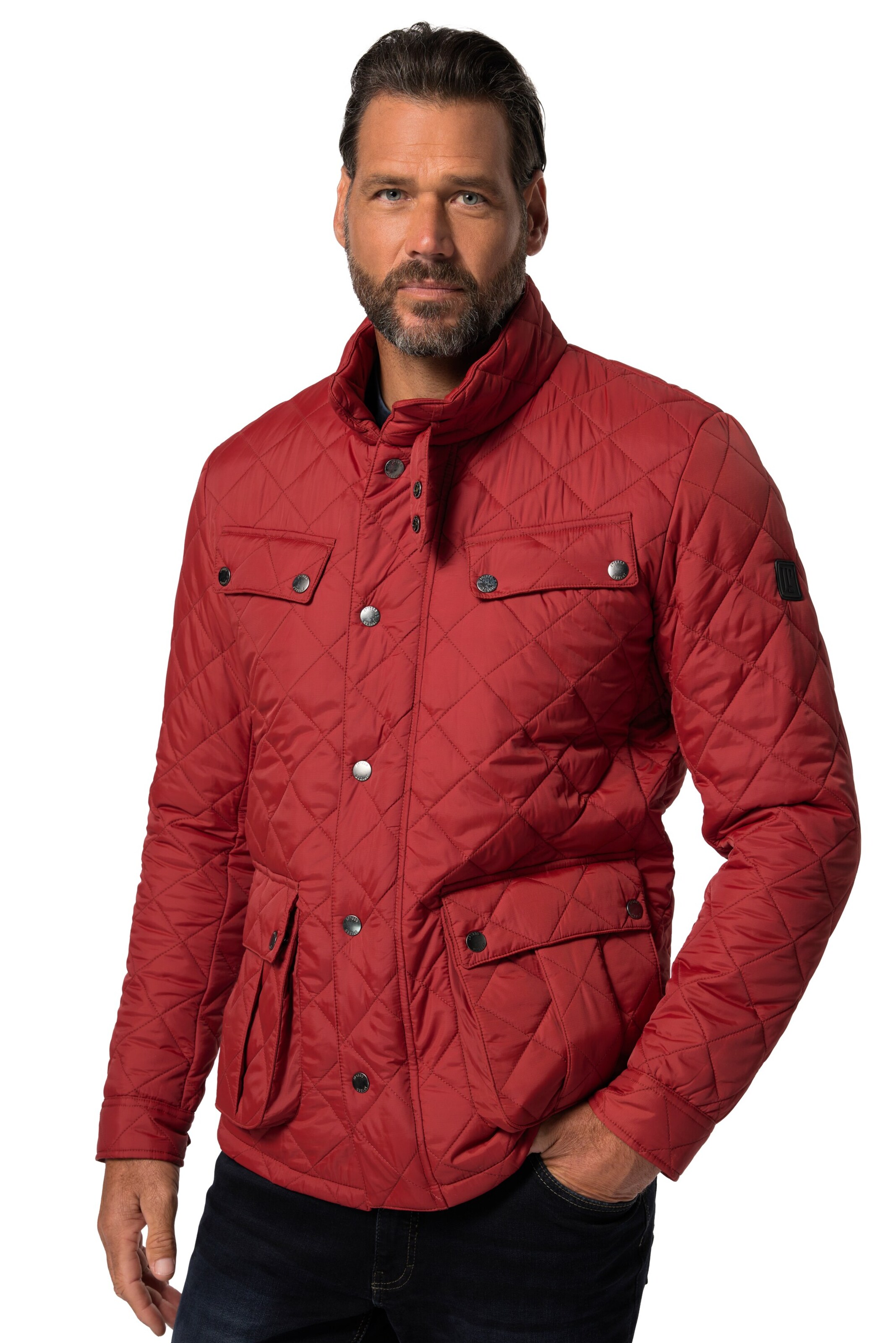 JP1880 Übergangsjacke in Rot: Vorderseite