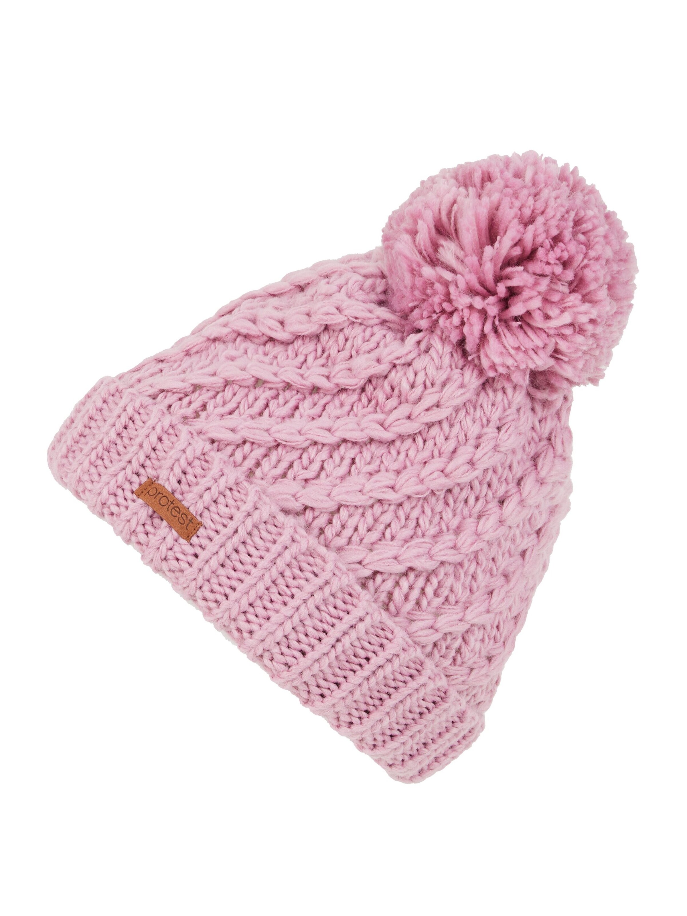 PROTEST Beanie 'PRTPaisley' in Pink: front