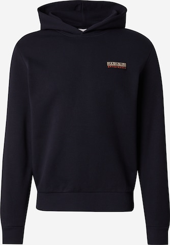 NAPAPIJRISweater majica 'BASILE H' - crna boja: prednji dio