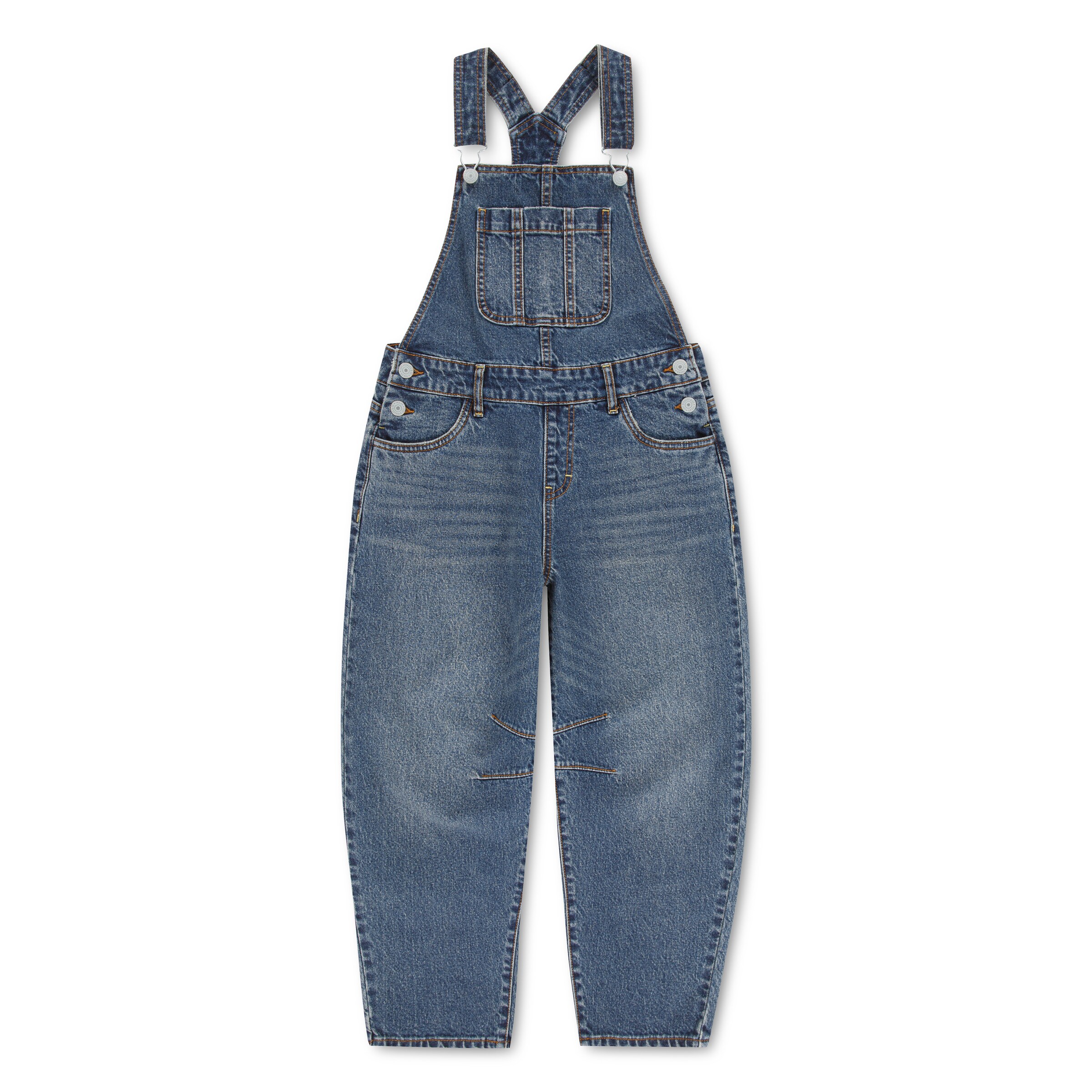 Levi's Kids Regular Overalls in Blue: front