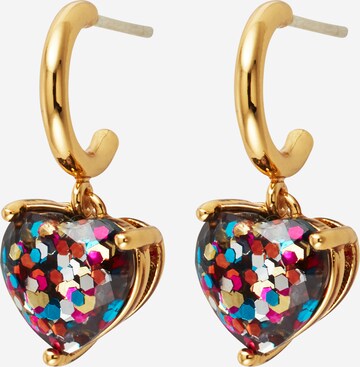 Kate Spade Oorbellen 'Heart Huggies' in Gemengde kleuren: voorkant