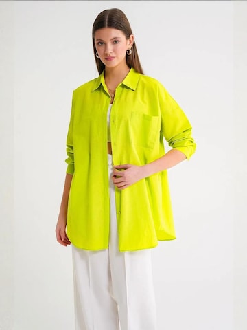 Camicia da donna di MixRay in verde: frontale