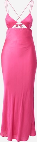 Robe de soirée 'LUCIA' Bardot en rose : devant
