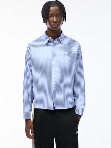 Pull&Bear Regular fit Srajca | modra barva: sprednja stran