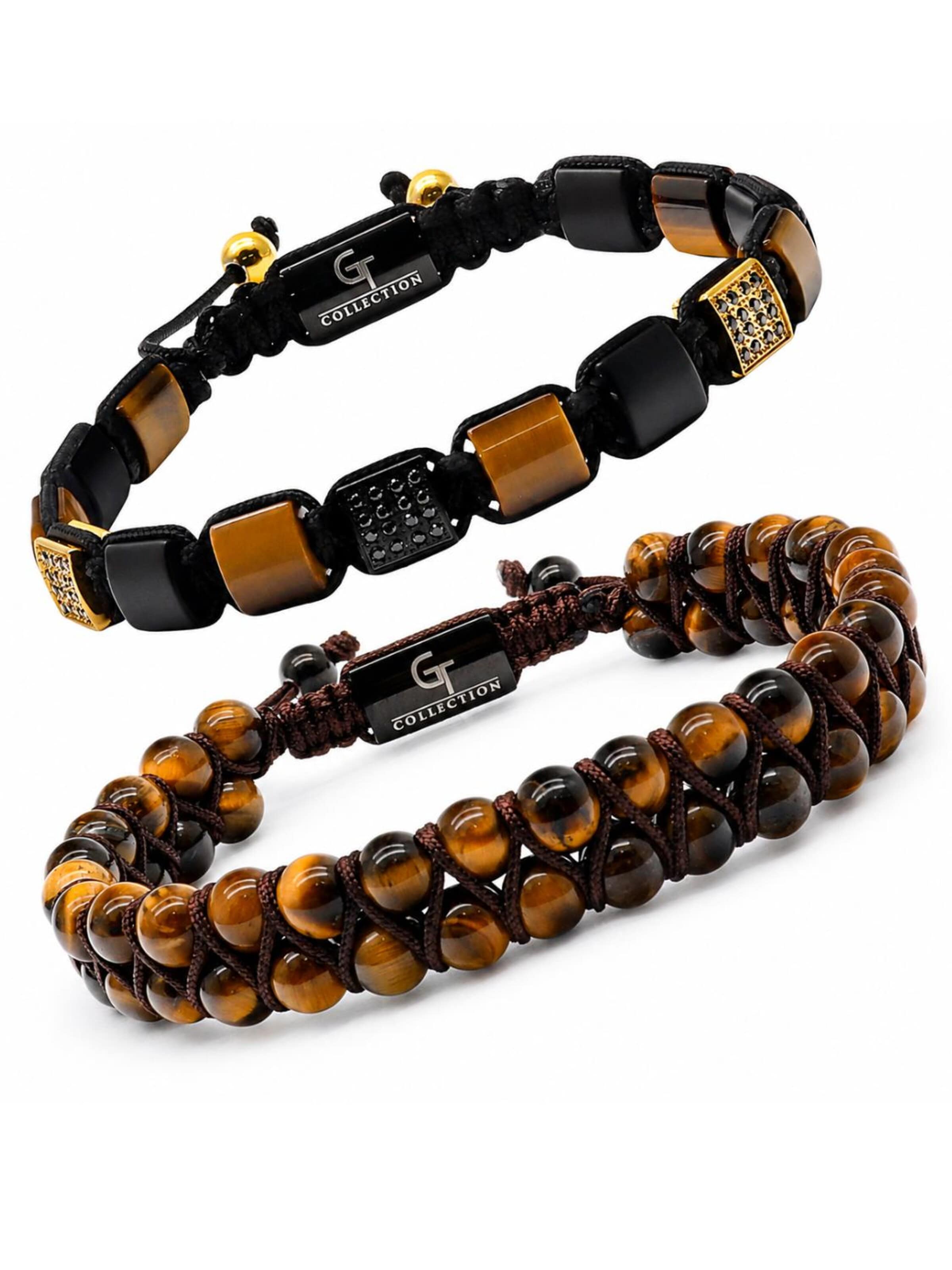 GT Collection Armband 'The Confidence Set Signature'‌‌‌ in Braun: Vorderseite