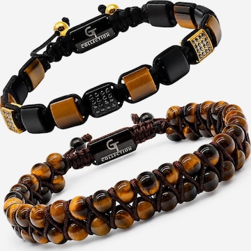 GT Collection Náramek 'The Confidence Set Signature' – hnědá: přední strana