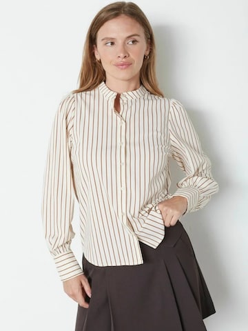 Camicia da donna ' Sorin' di co'couture in marrone: frontale