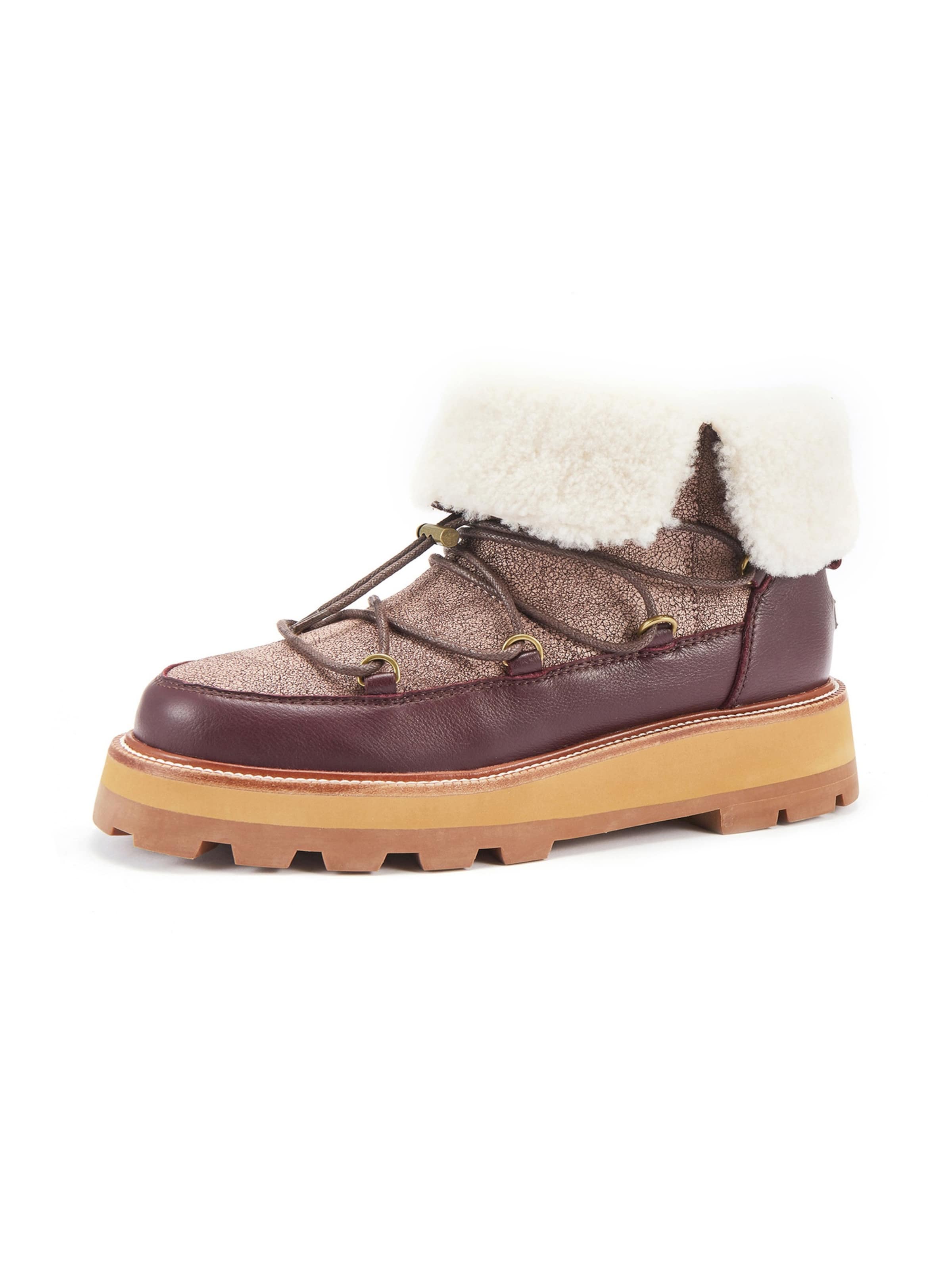Australia Luxe Collective - Botim em roxo: frente