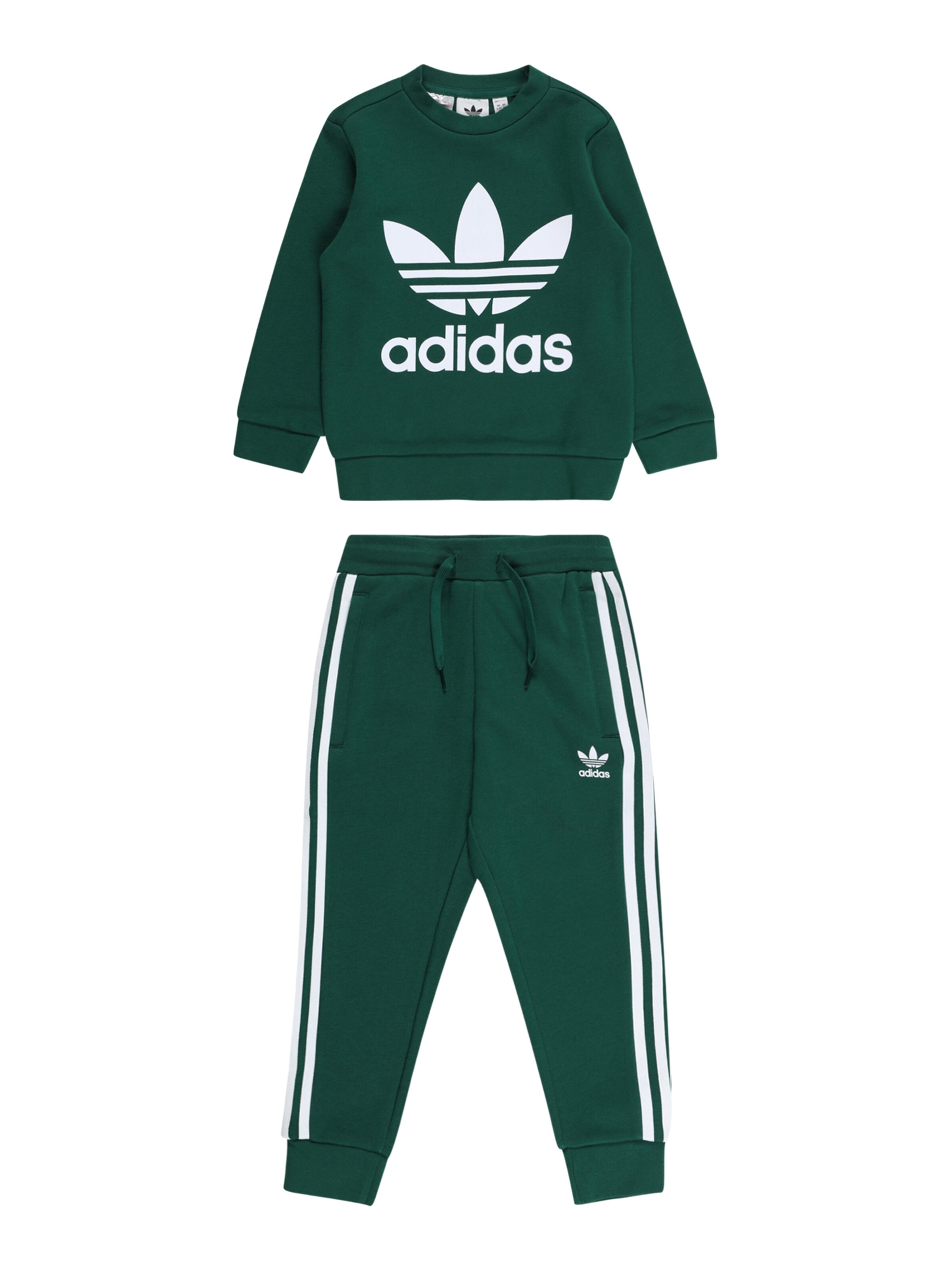 ADIDAS ORIGINALS Joggingpak in Donkergroen | ABOUT YOU